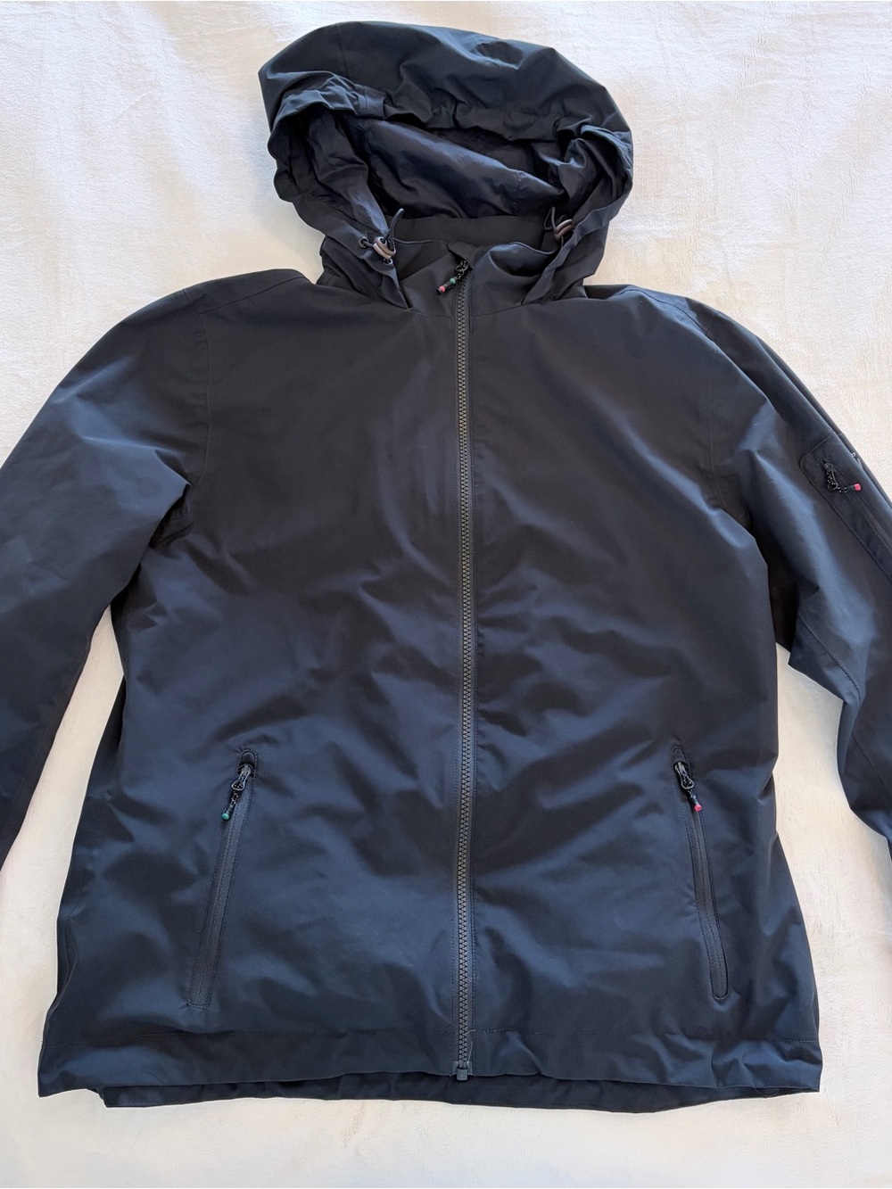 Women’s Hooded Navy Dubarry Aquatech Jacket - Lightweight Weatherproof Coat